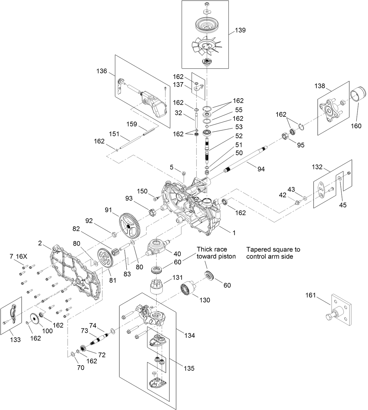 Right Hand Hydro Transaxle Assembly No. 119-3331
