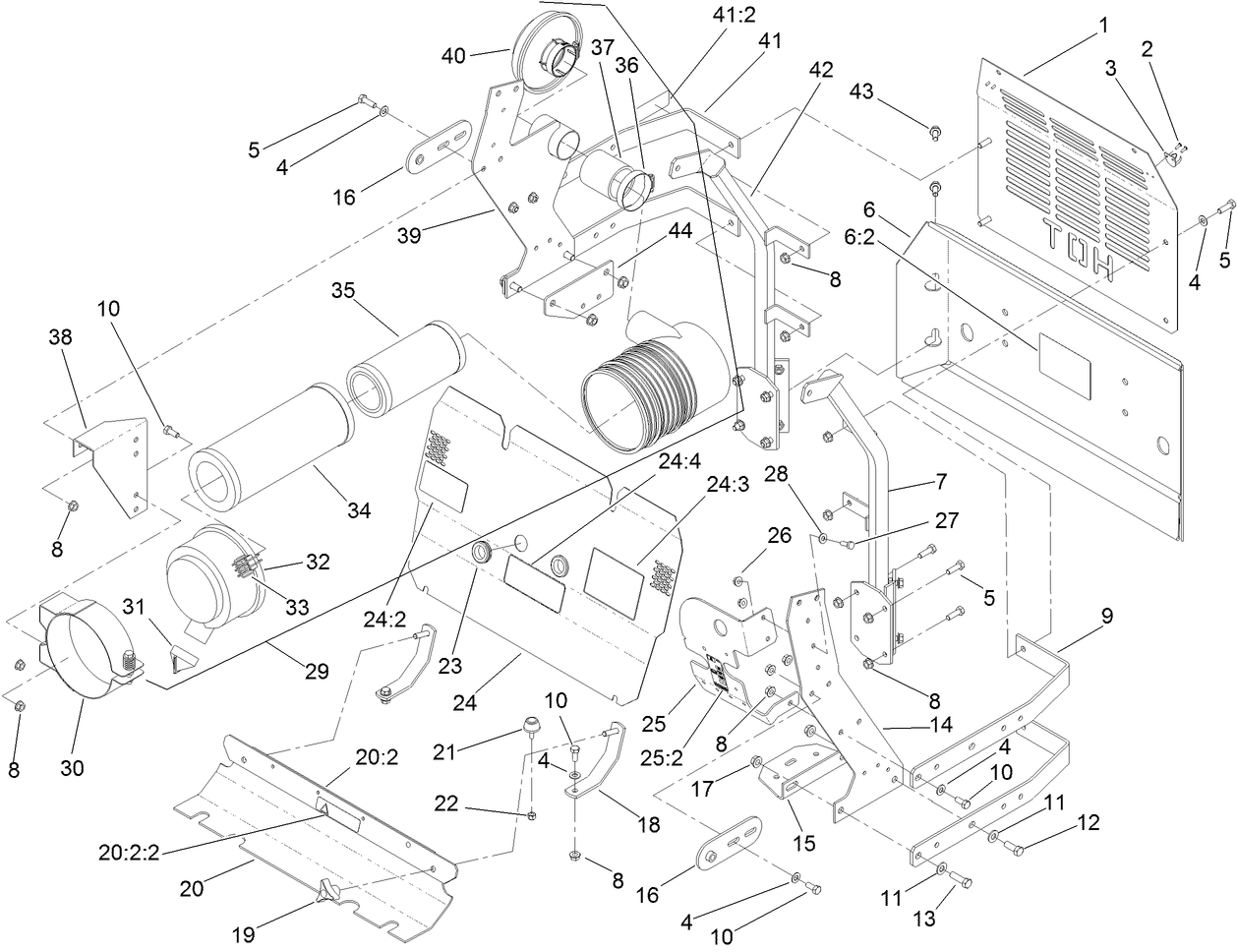 Front and Rear Engine Cover Assembly