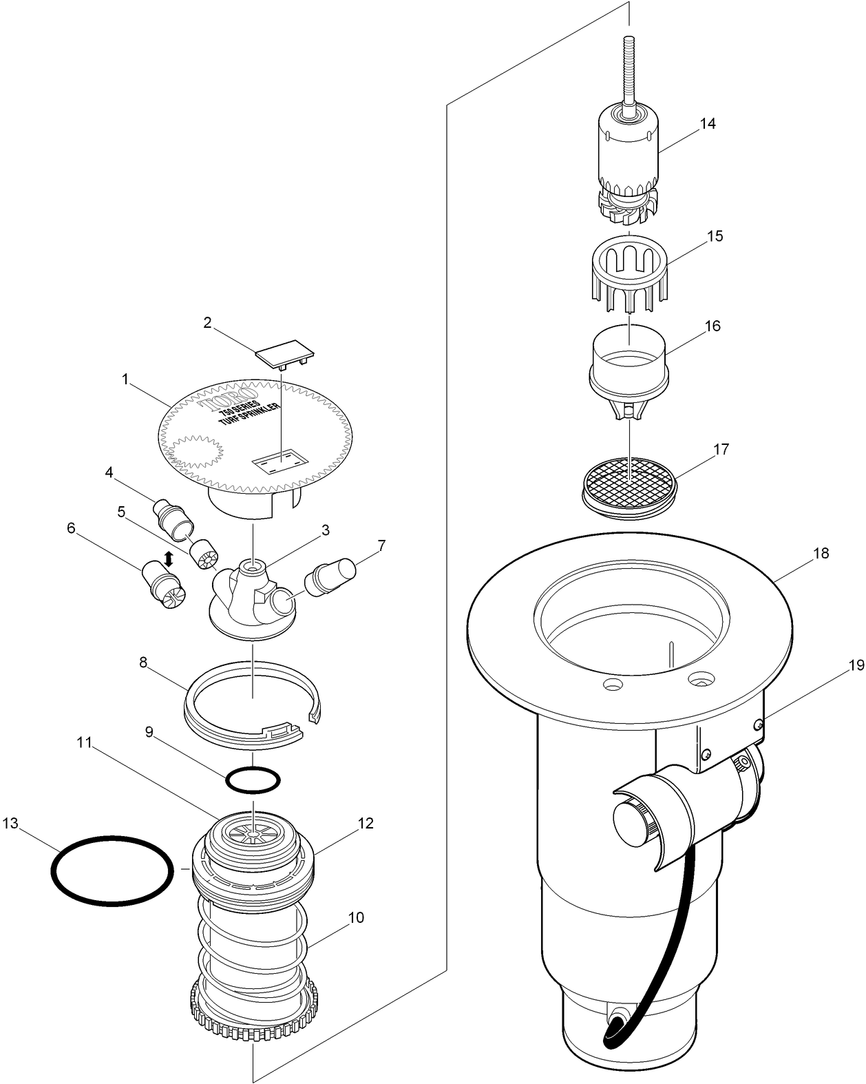 750 Series Golf Sprinklers