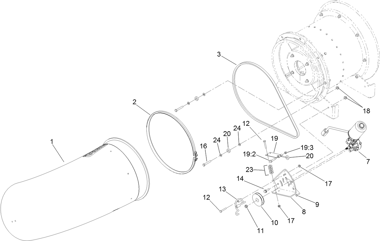 Nozzle, Belt and Guard Assembly