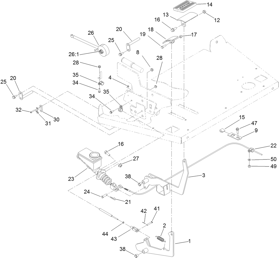 Brake and Accelerator Pedal Assembly