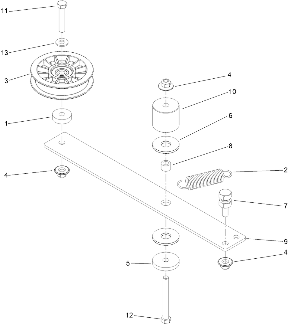 Hydro Idler Arm Assembly