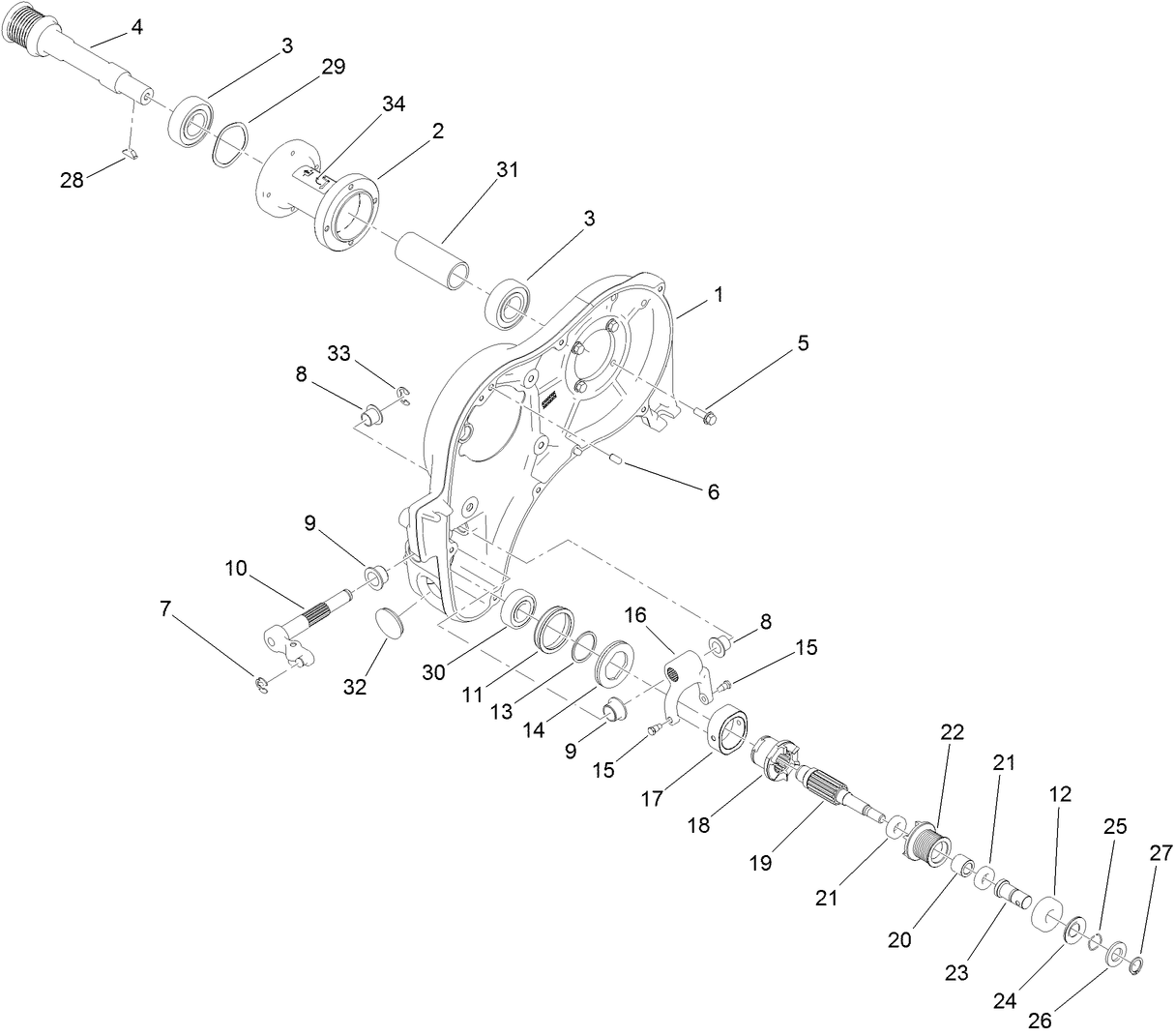 Left Side Transmission Assembly