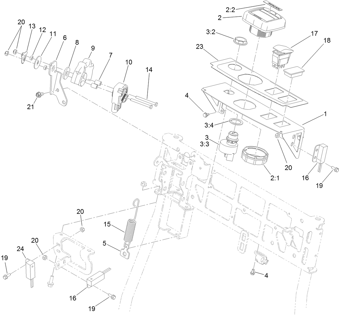 Throttle and Console Assembly