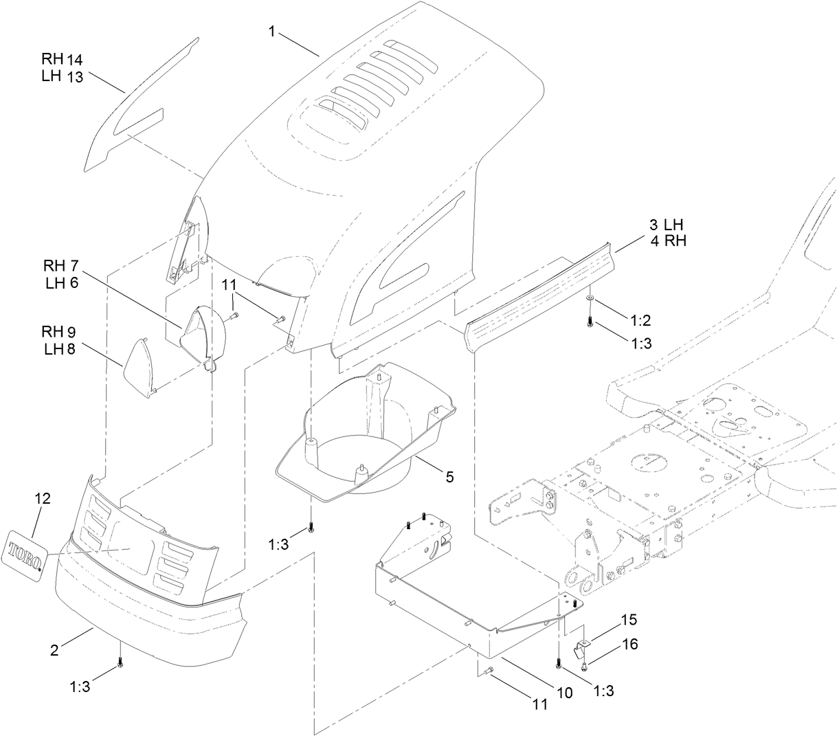 Hood and Grill Assembly