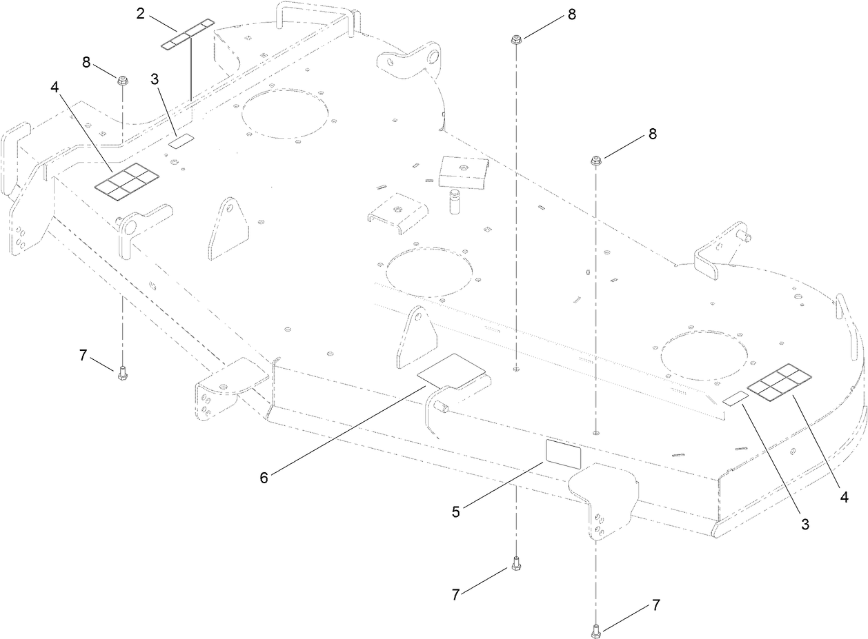 60 Inch Deck and Decal Assembly No. 120-7149