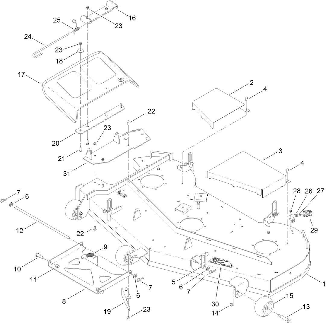 60 Inch Deck Assembly
