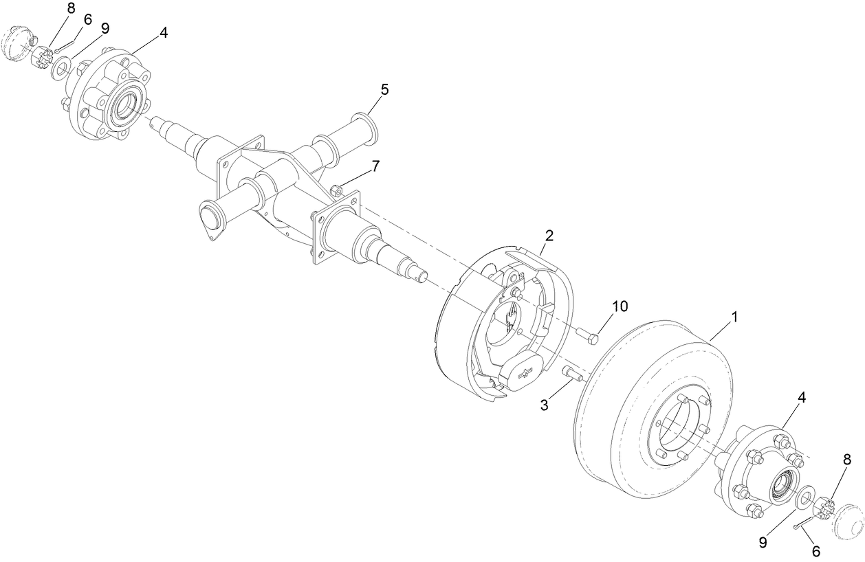 RH Shaft Assembly No. 120-9401