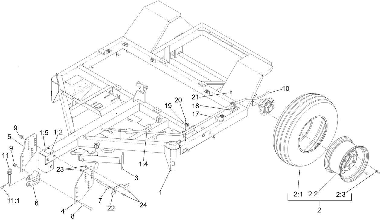 Frame and Tire Assembly