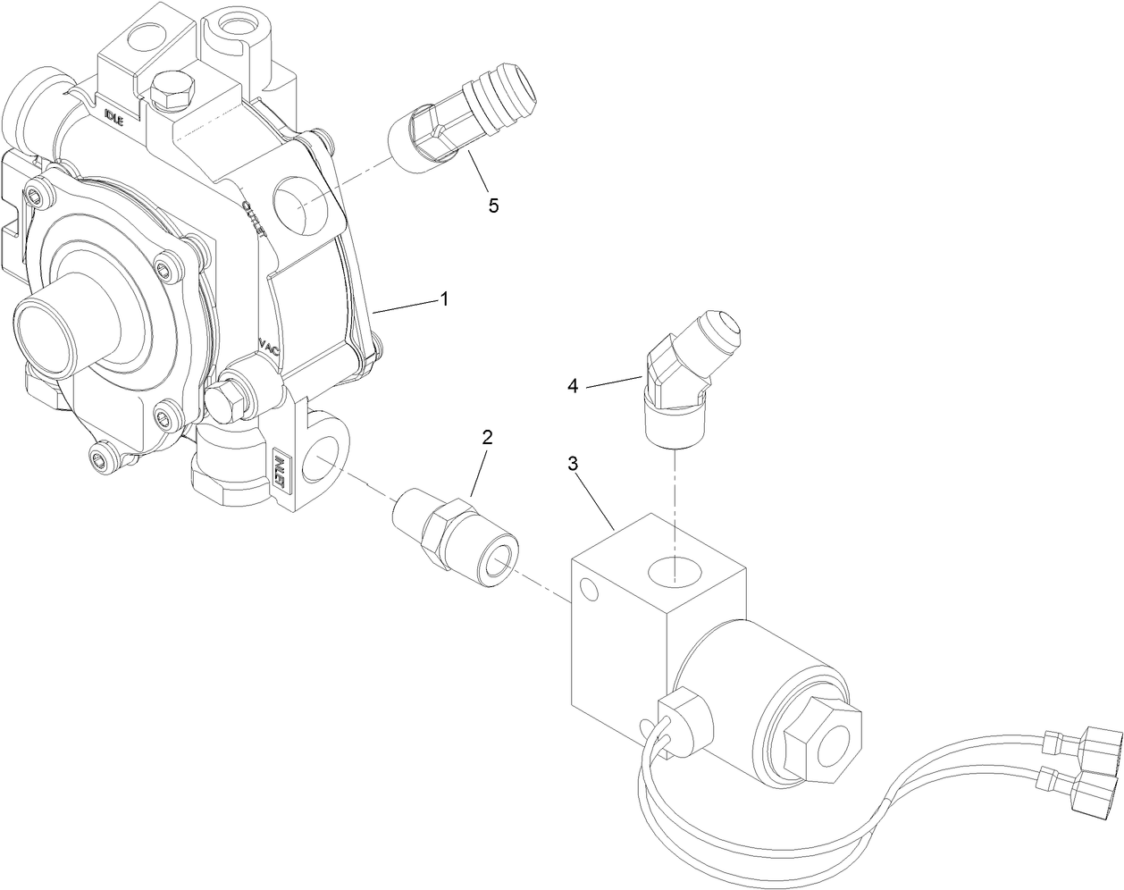 LPG Solenoid Regulator Assembly No. 116-5638