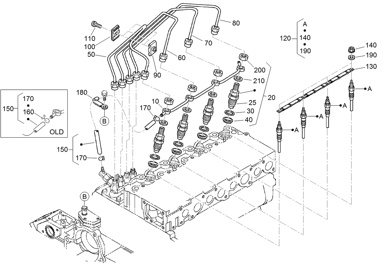 Nozzle Holder and Glow Plug Assembly