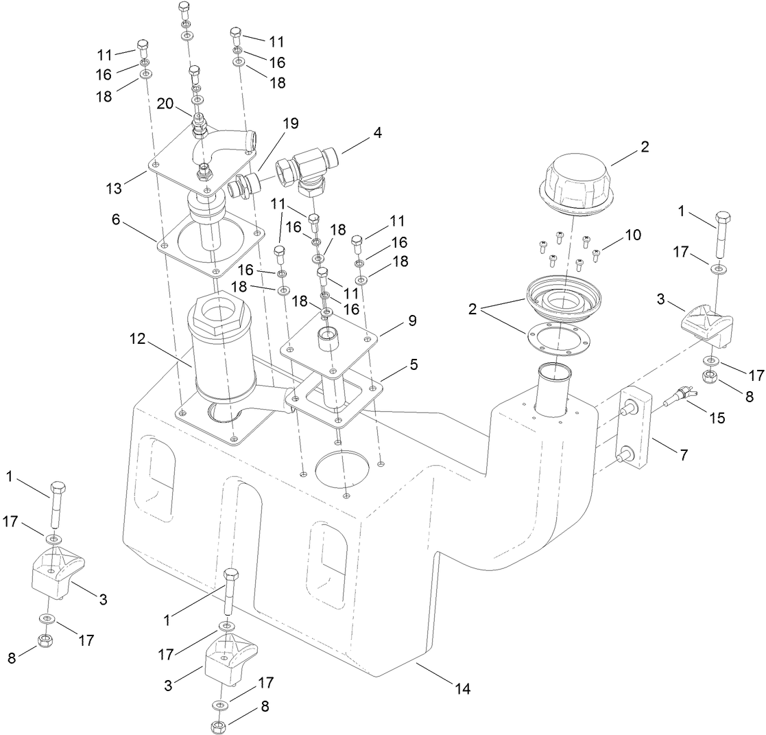 Hydraulic Oil Tank Assembly