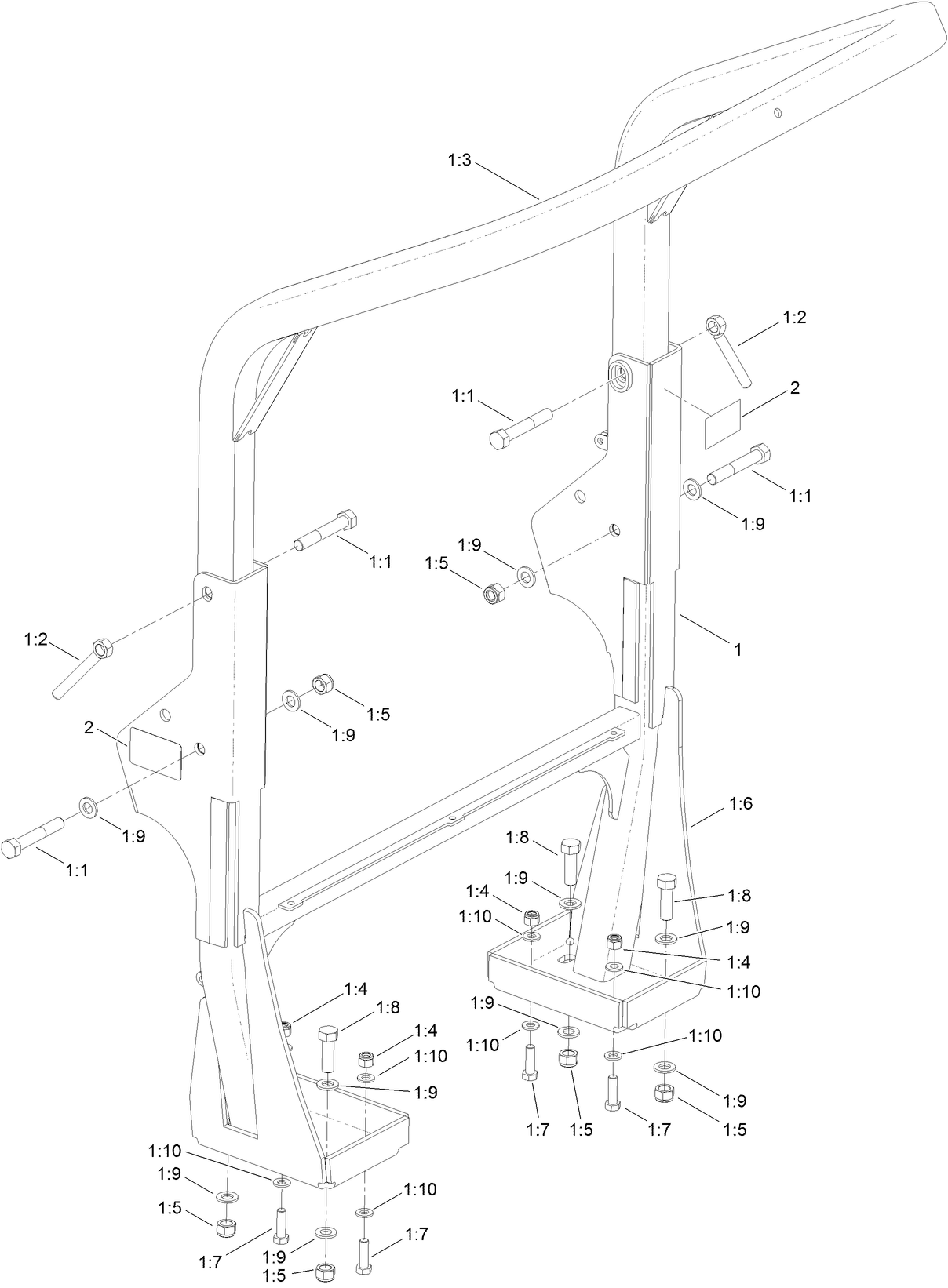 Roll-Over Protection System Assembly