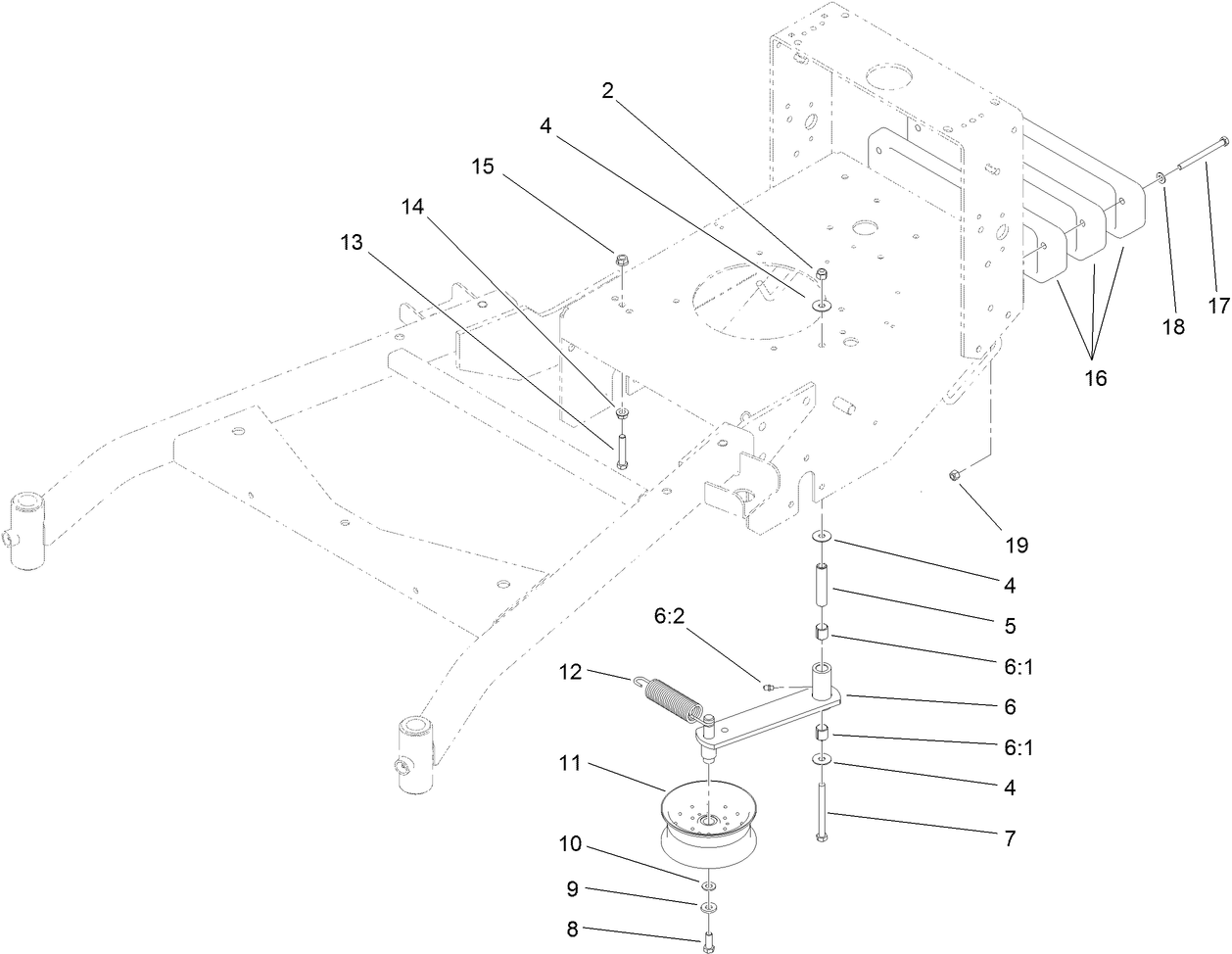 Power-Take-Off Idler and Weight Assembly
