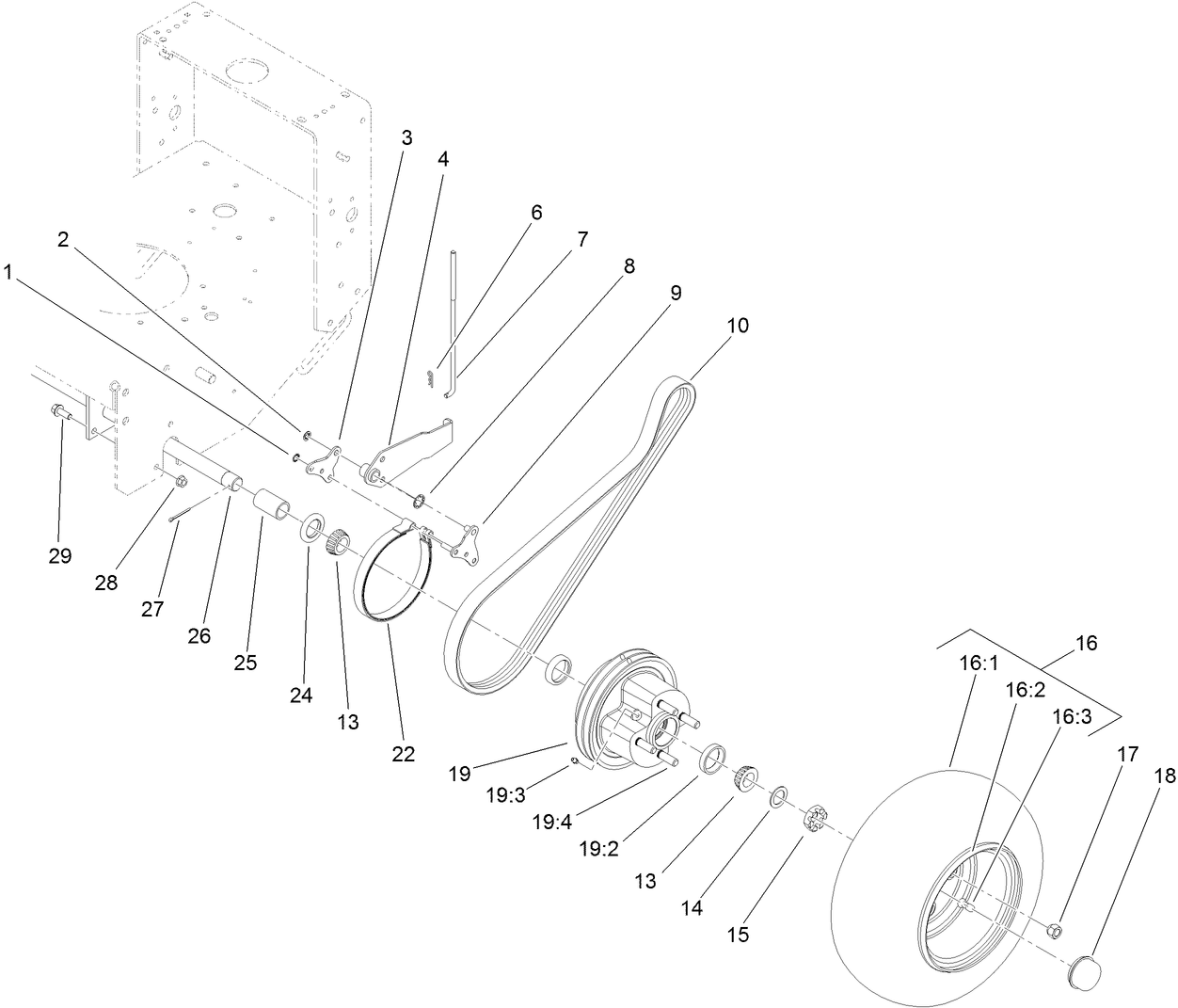 Wheel Drive and Brake Assembly