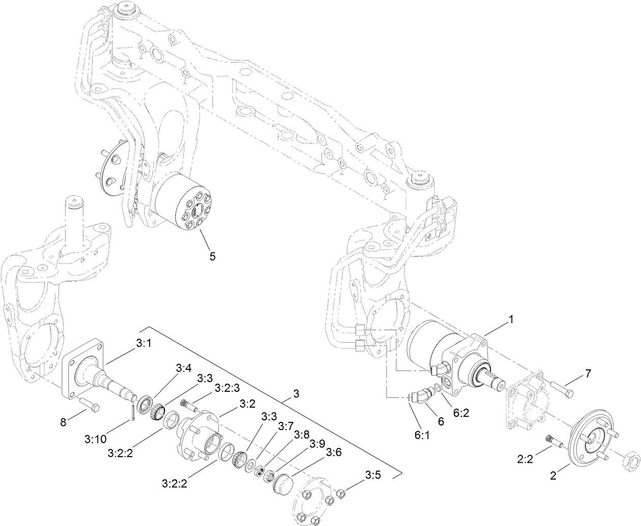 Wheel Motor and Spindle Assembly