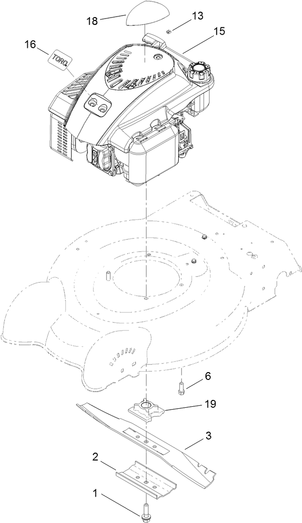 Engine and Blade Assembly
