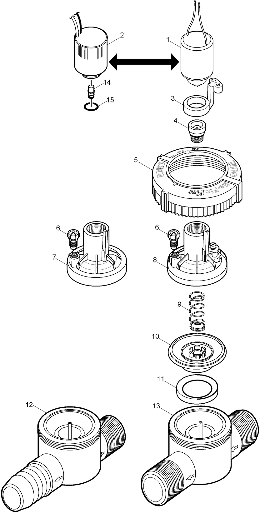 EZ-Flo Plus Series, 1 Inch Male