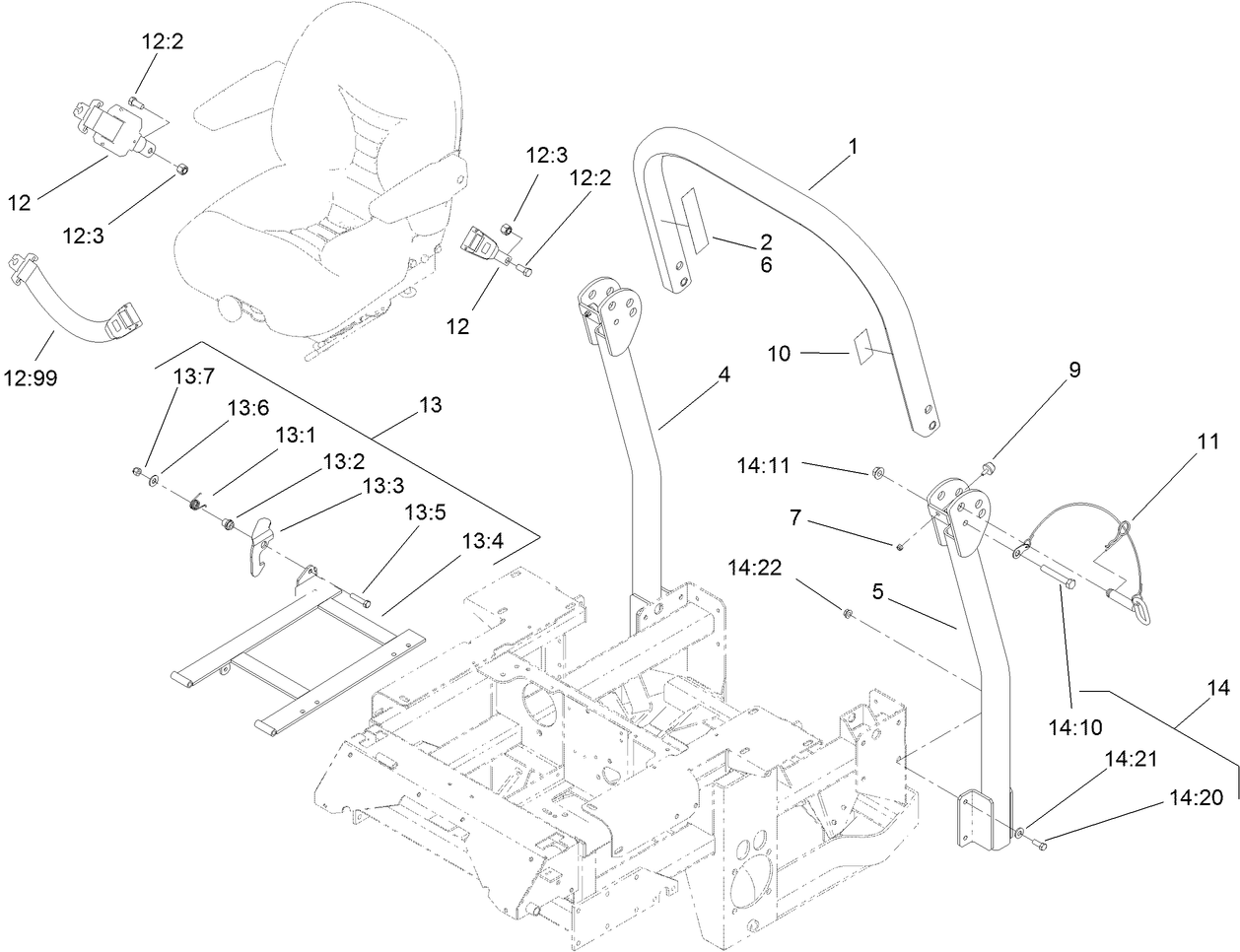 Roll-Over Protection System Assembly No. 106-7437