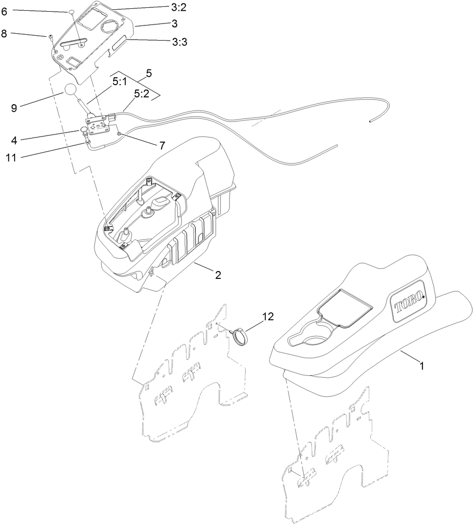 Fender, Console and Control Assembly