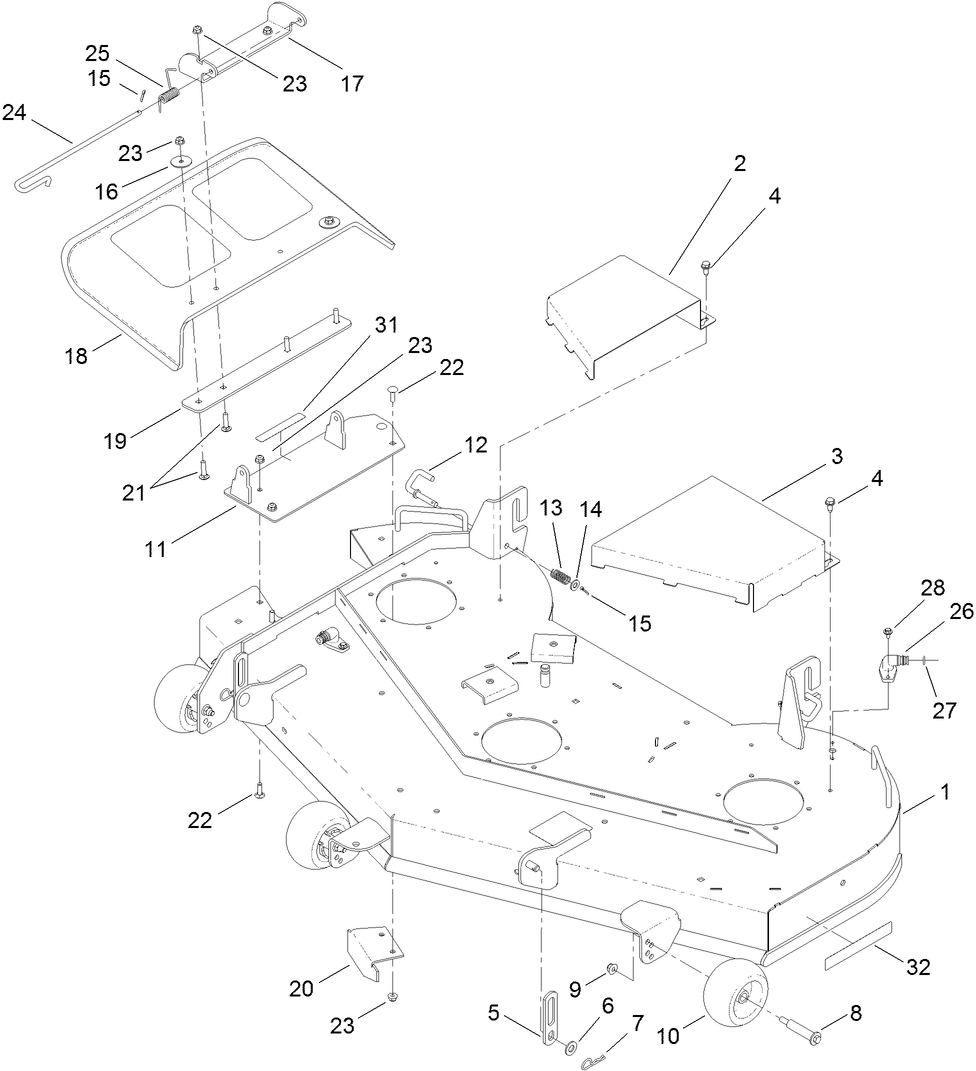 54 Inch Deck Assembly