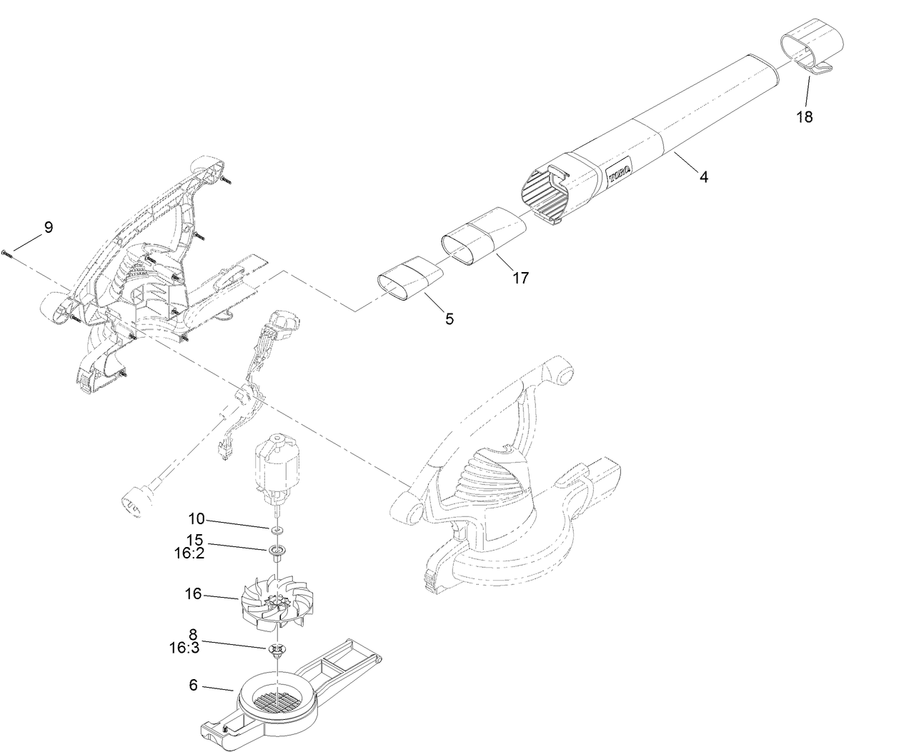 Impeller and Tube Assembly
