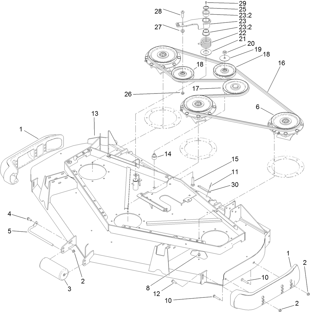Roller, Belt and Pulley Assembly