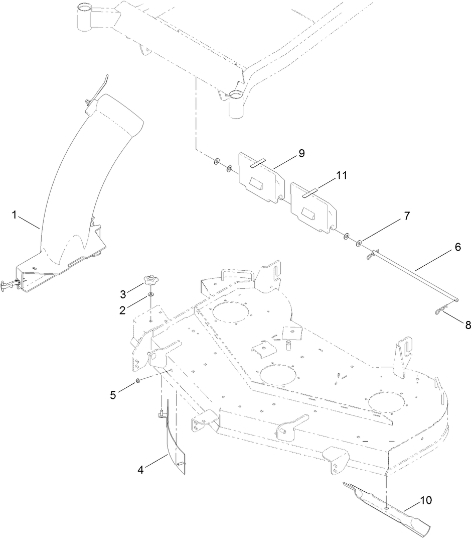 54 Inch Bagger Finishing Kit Assembly No. 121-5663