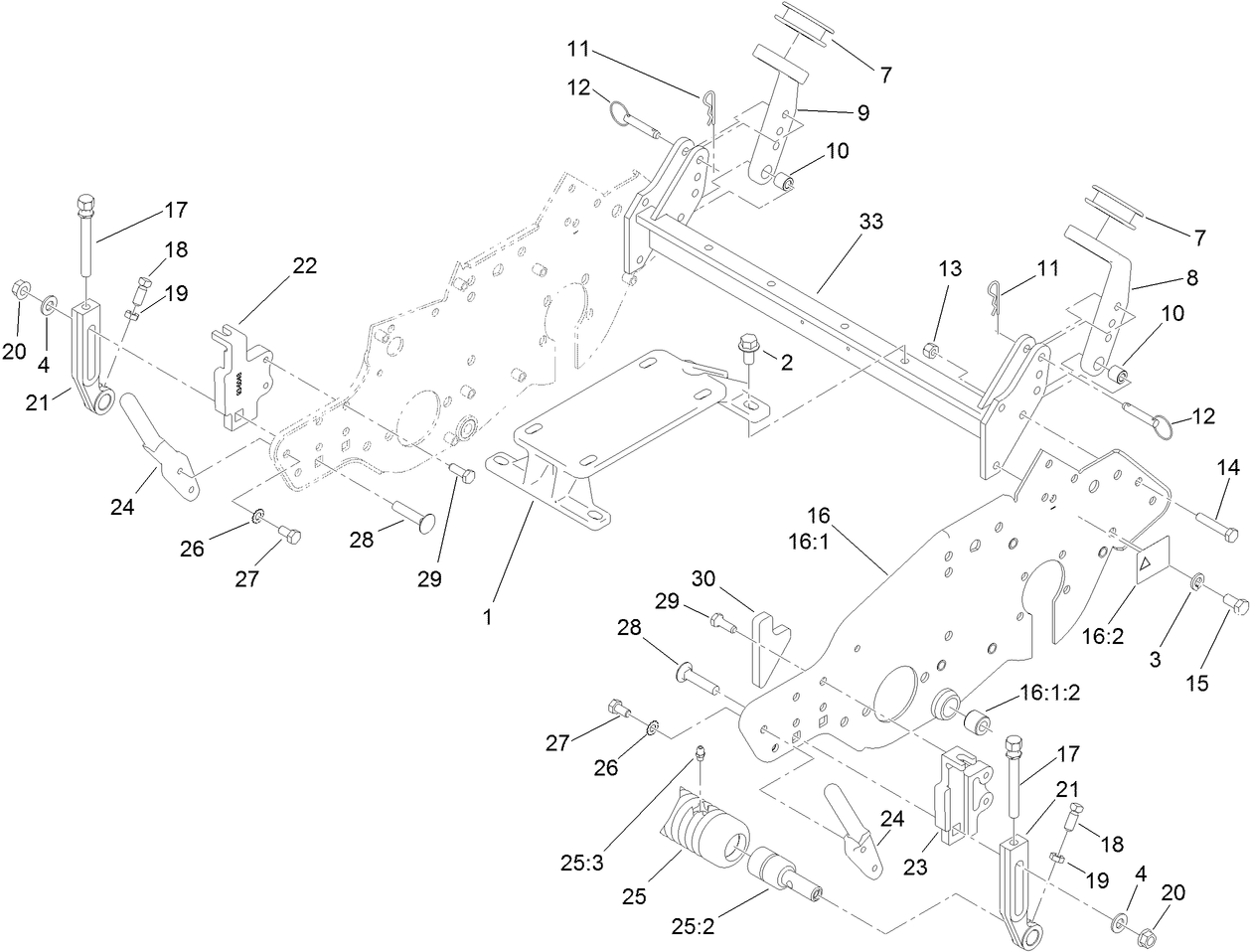 Engine Mount and Frame Assembly