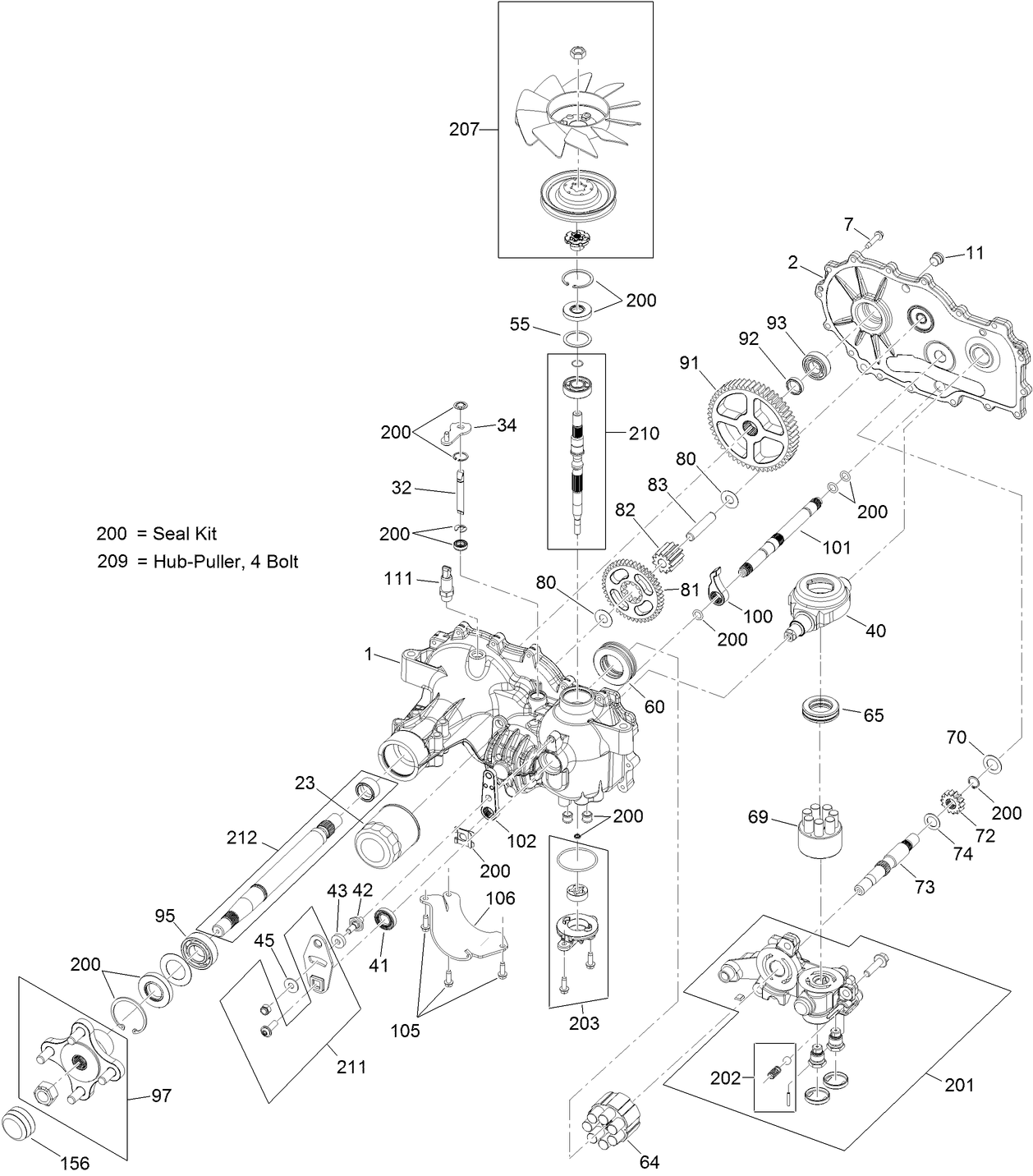 RH Hydro Assembly No. 115-2550