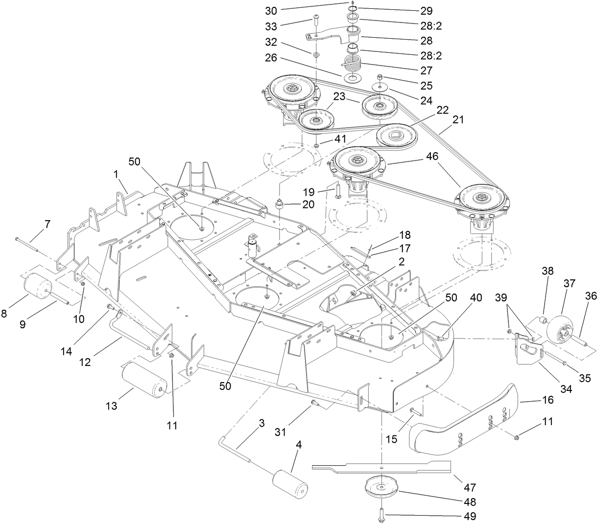 Roller, Belt and Pulley Assembly