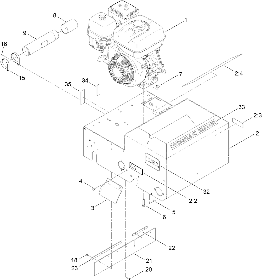 Engine and Frame Assembly
