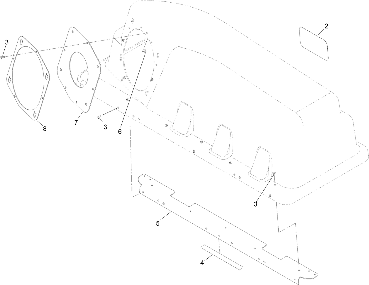 Bagger Hood Assembly No. 121-3215