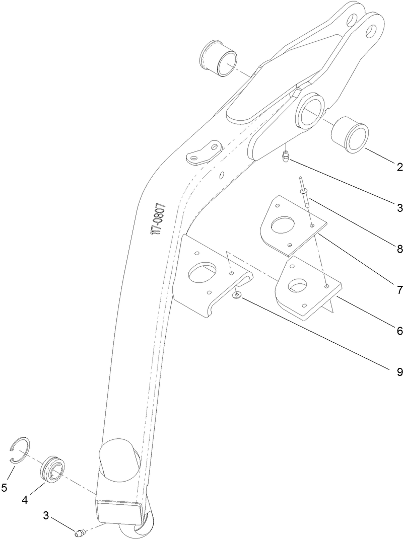 Left Hand Lift Arm Assembly No. 117-0806