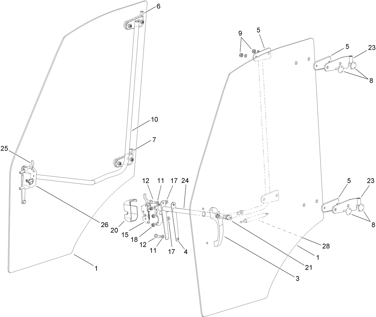 Left and Right Door Assembly