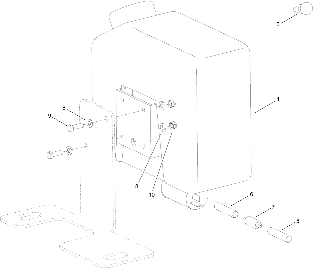 Washer Pump and Bottle Assembly