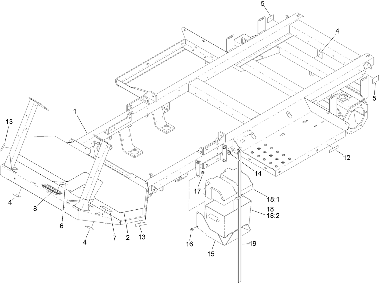 Frame and Battery Box Assembly