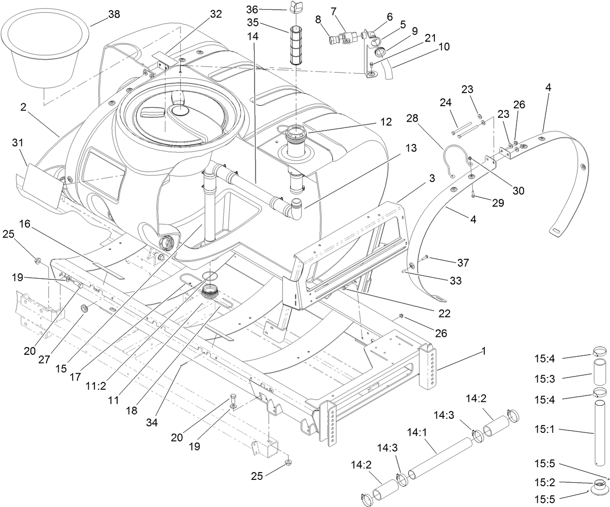 Saddle and Tank Mount