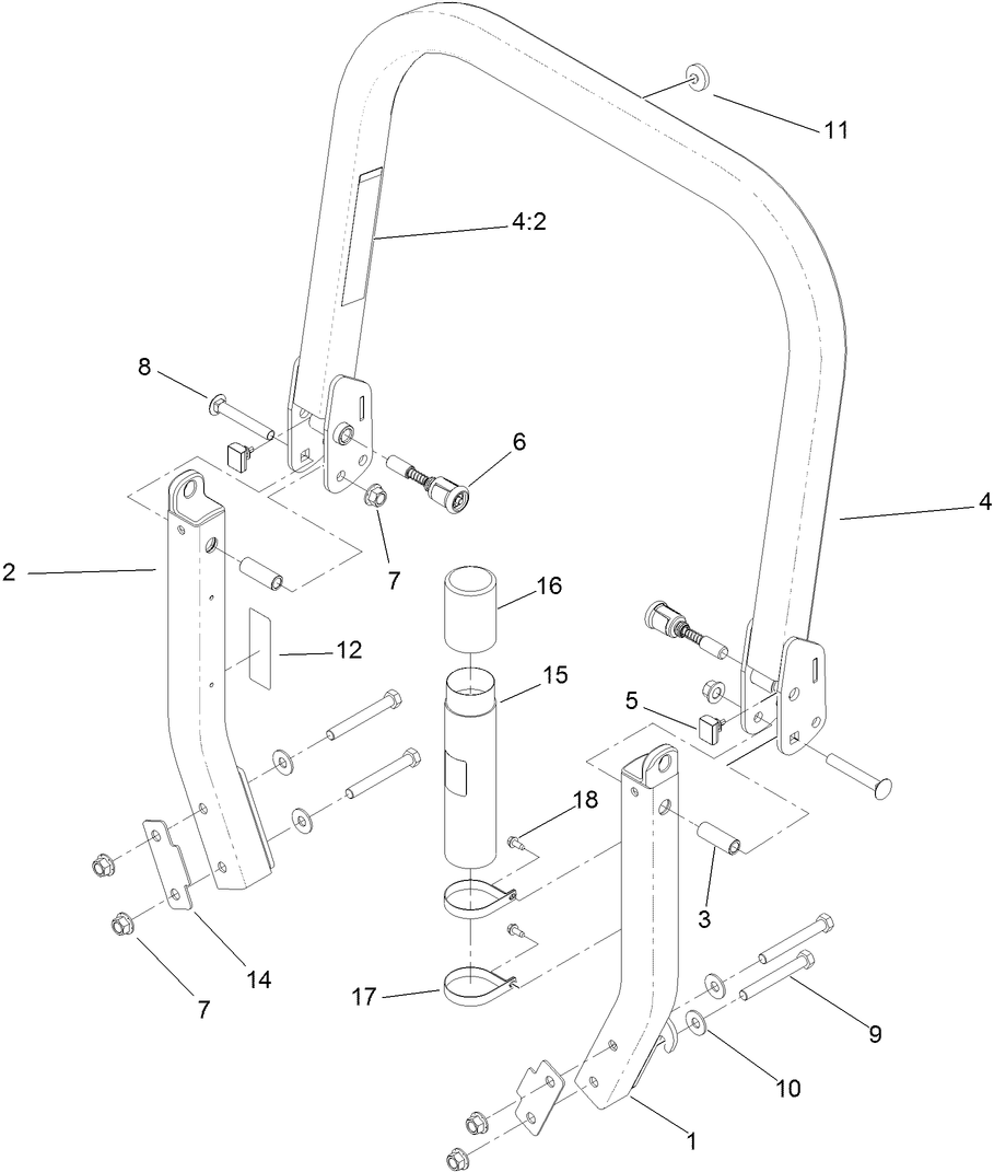 Roll-Over Protection System Assembly No. 116-0231