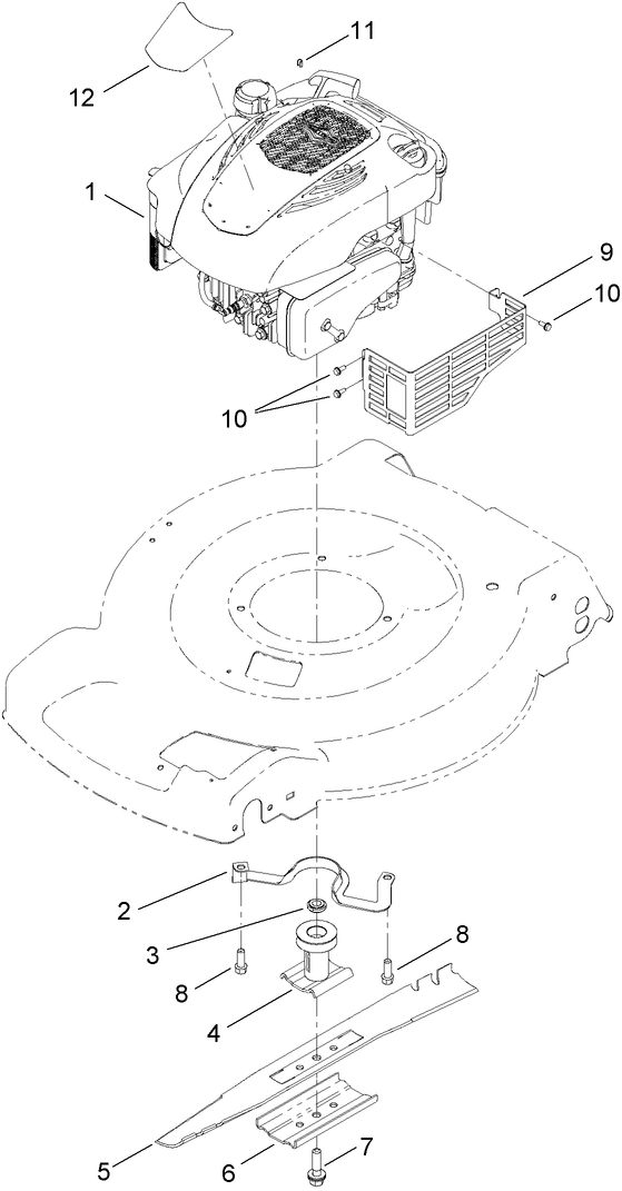 Engine and Blade Assembly