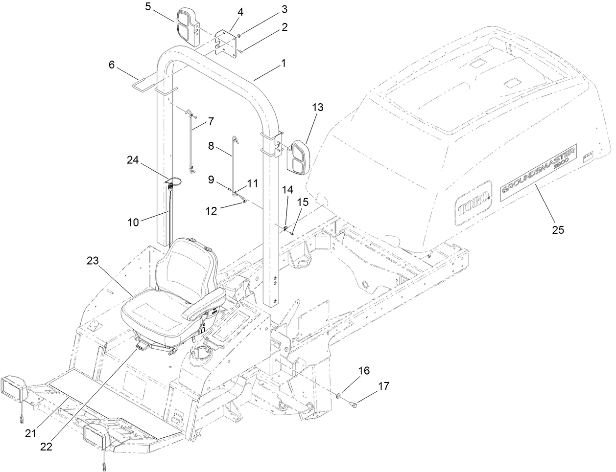 Roll-Over Protection System Assembly