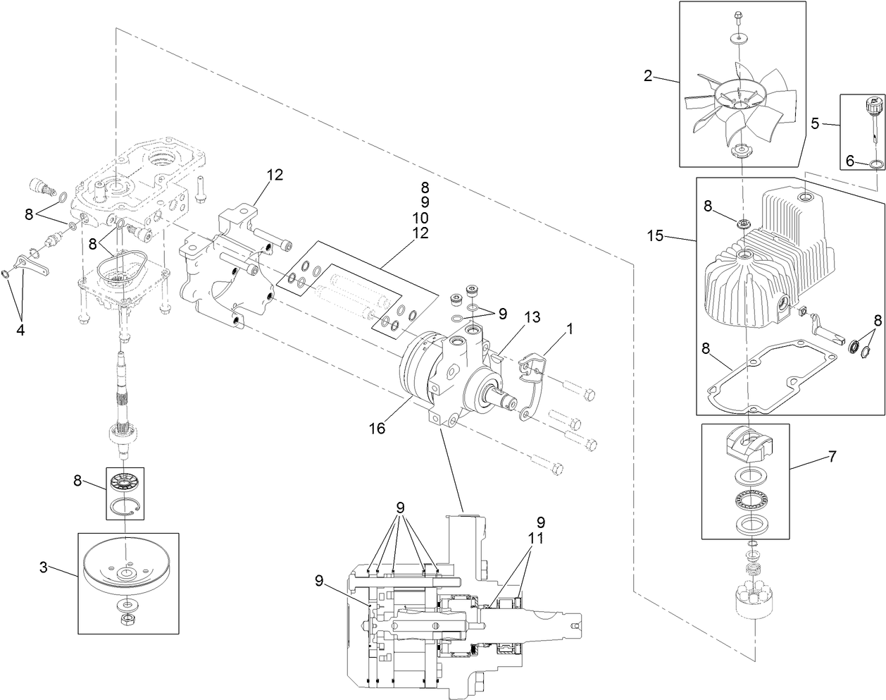 LH Hydro Assembly No. 116-6415