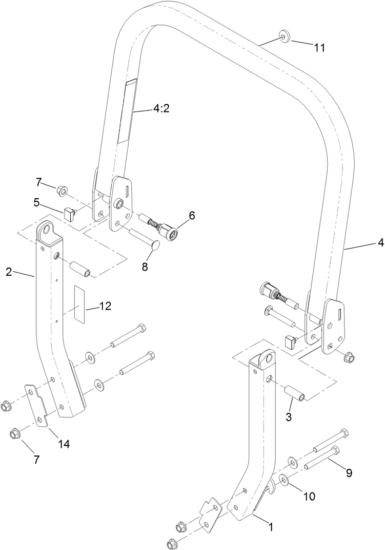 Roll-Over Protection System Assembly No. 116-0231