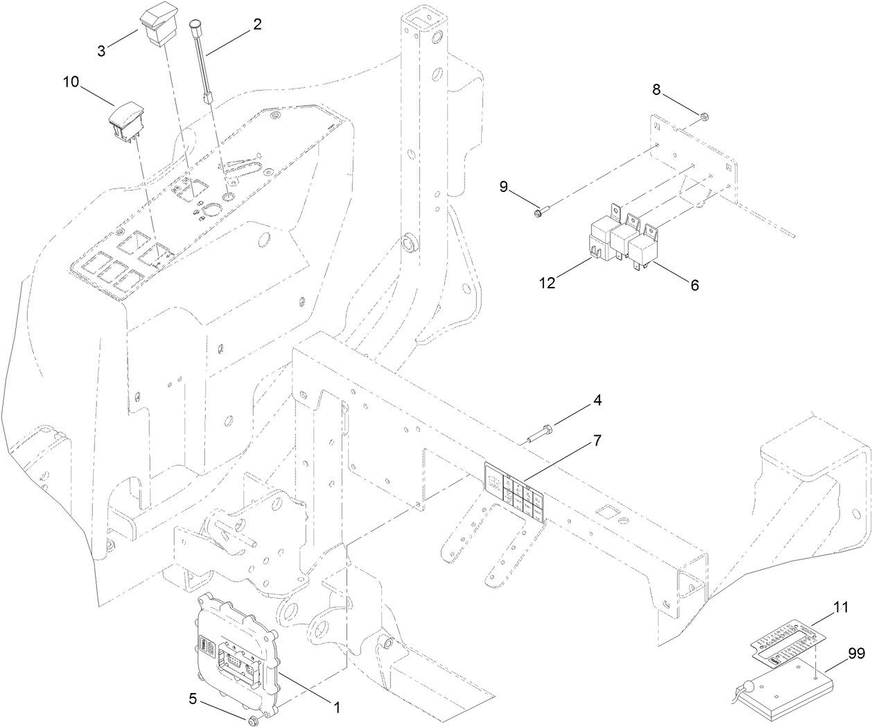 4 Wheel Drive Module Control and Relay Assembly