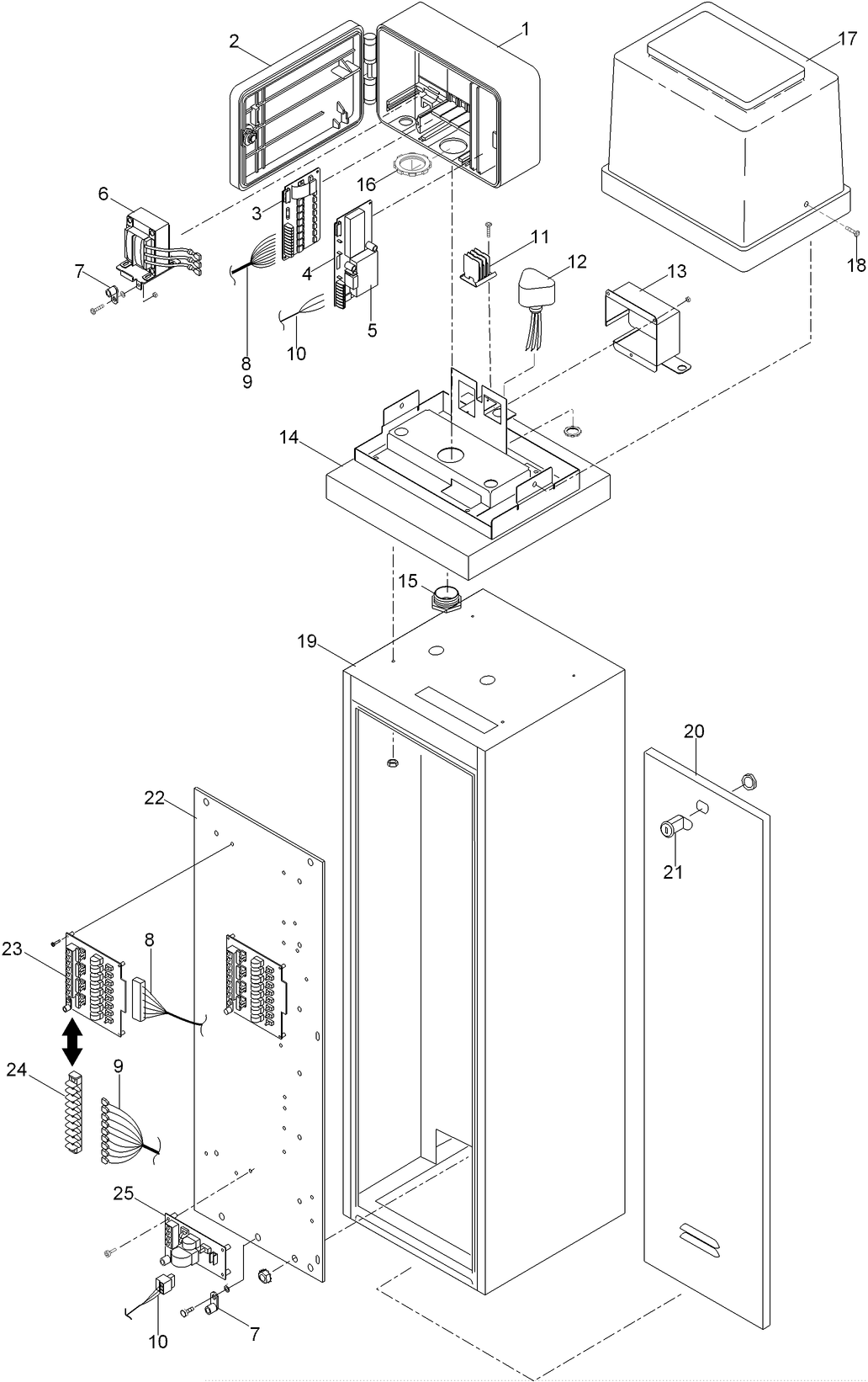 OSMAC Satellite - 13 x 13 Metal Ped, Electric
