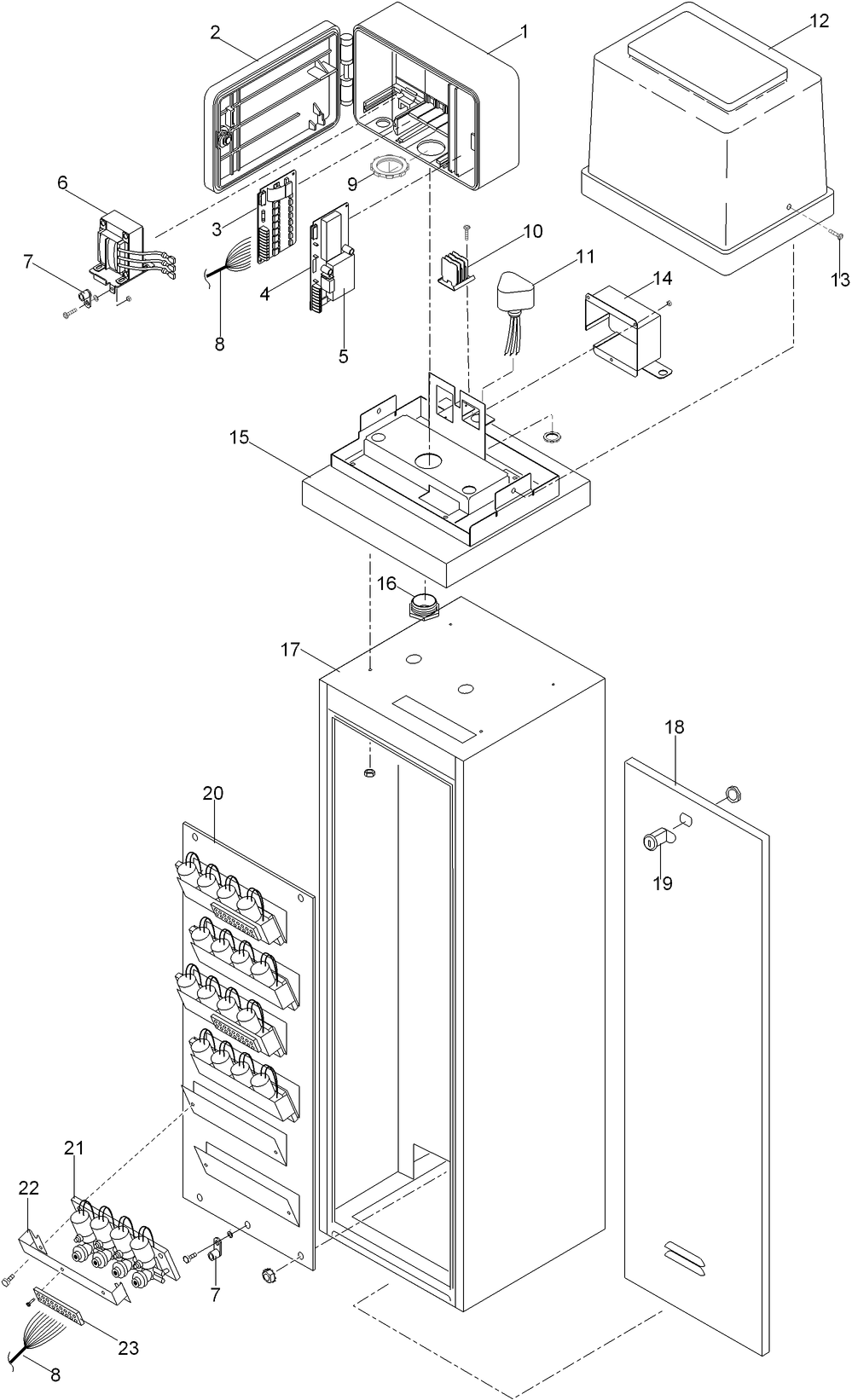 OSMAC Satellite - 13 x 13 Metal Ped, Hydraulic