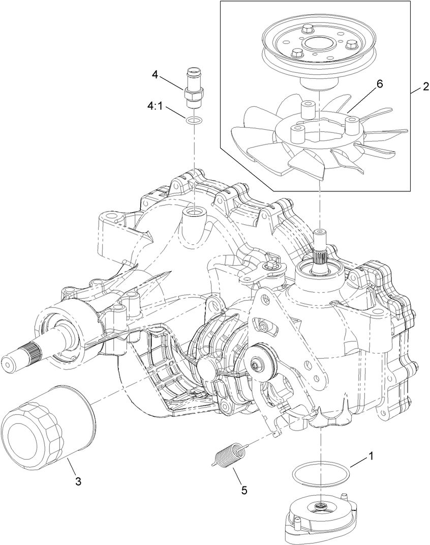 RH Transaxle Assembly No. 116-6614