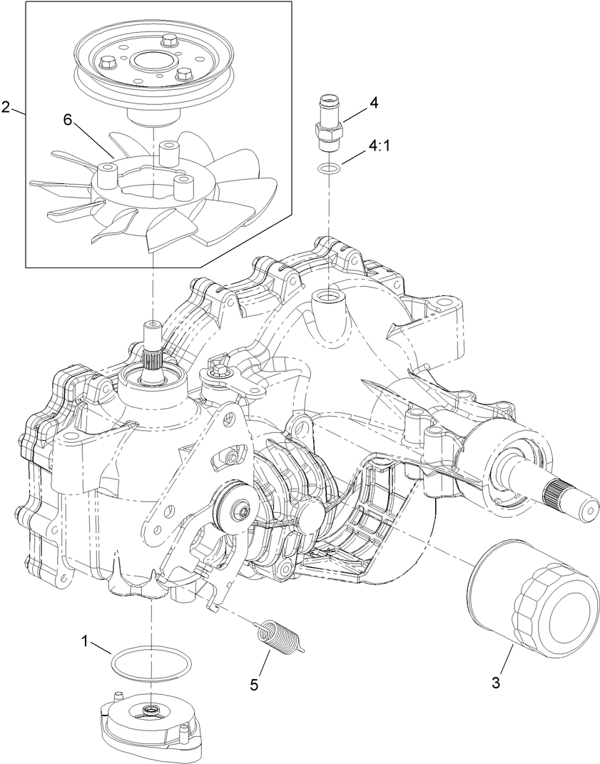 LH Transaxle Assembly No. 116-6615