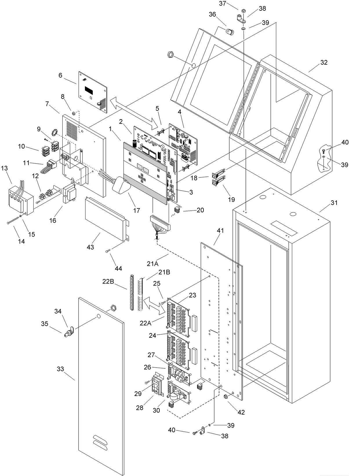 Network LTC Satellite 1.0 - Taper-top Cabinet
