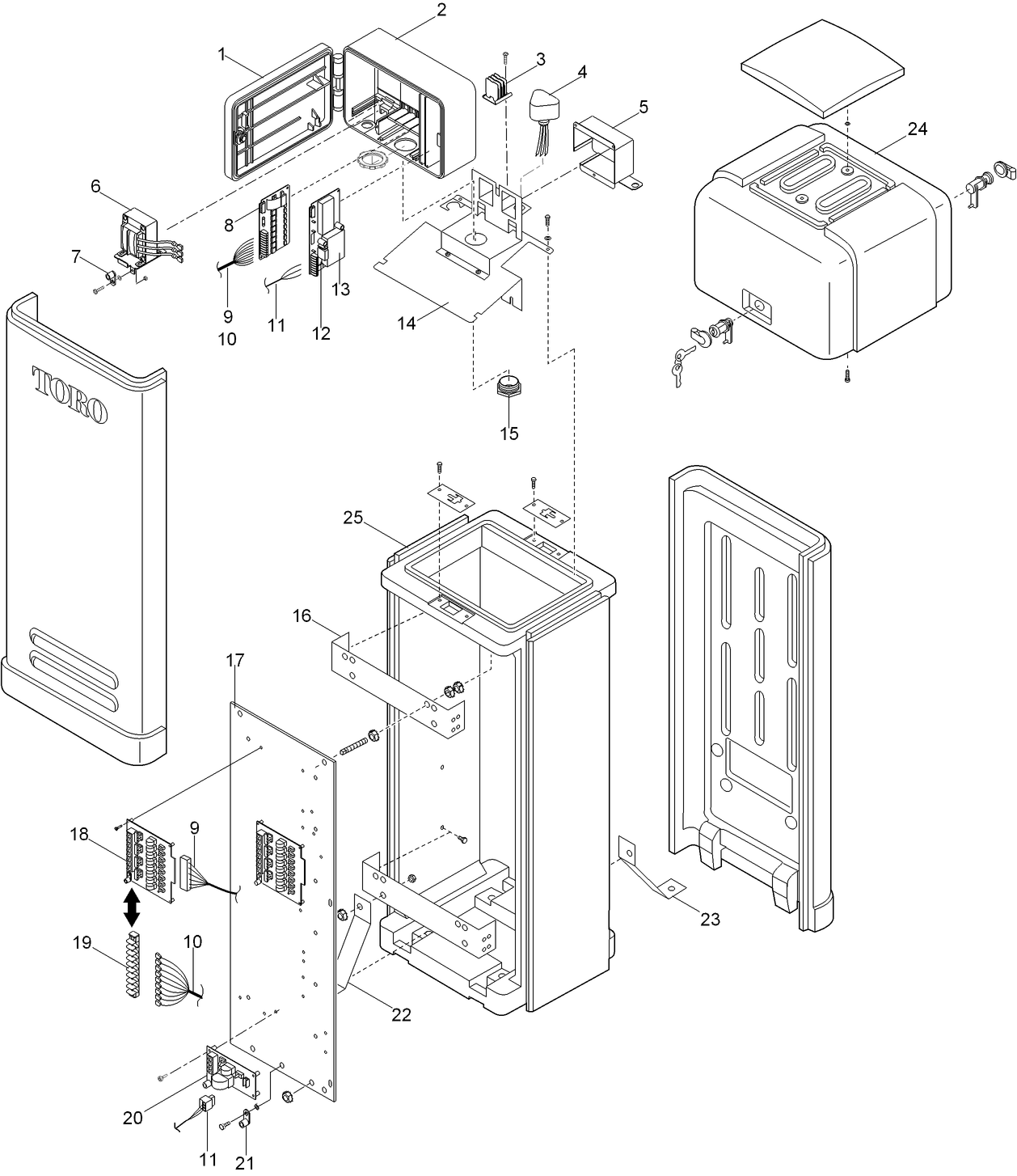 OSMAC Satellite - Plastic Pedestal, Electric